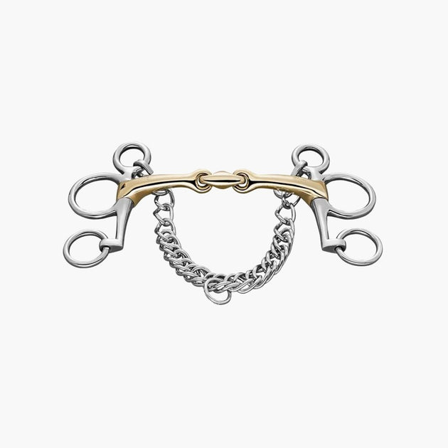 Feeling Mors Pelham Articulé Caoutchouc - Acier Inoxydable - Pour Cheval Et Poney - Modèle 604632