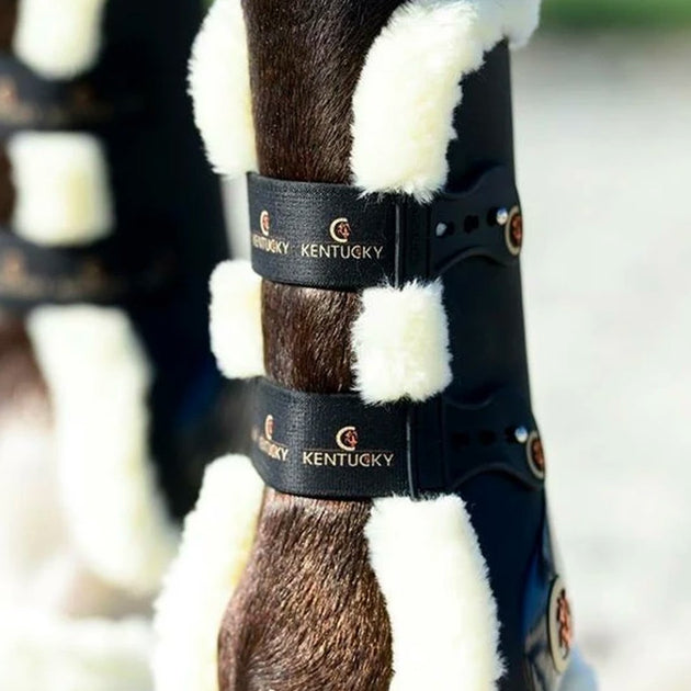 Guêtres cheval Turnout mouton Kentucky cuir - Kentucky - Le Paturon