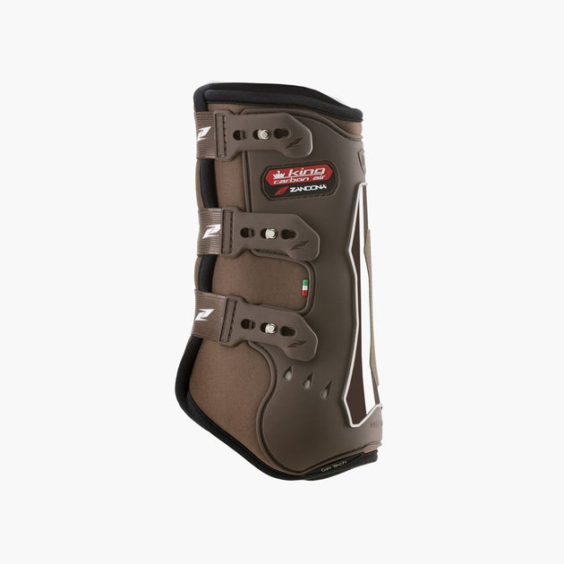 Guêtres De Protection Zandonà Carbon Air Active Fit - Fibre De Carbone Et Gel-Tech, Respirable, Fait Main En Italie