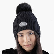 BONNET POMPON GLAPEL  | EQUILINE NOIR / UNIQUE
