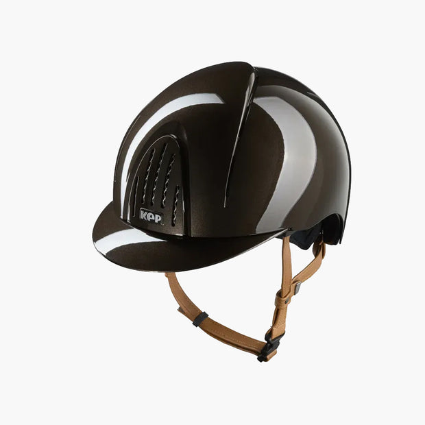 CASQUE SMART NOVA METAL POLISH JUGULAIRE BEIGE | KEP