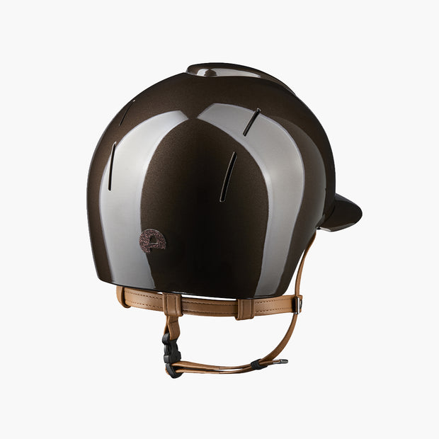 CASQUE SMART NOVA METAL POLISH STAR POLO JUGULAIRE BEIGE | KEP