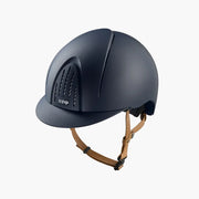 CASQUE SMART NOVA TEXTILE JUGULAIRE BEIGE | KEP BLEU / 54