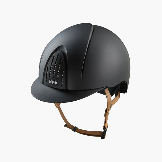 CASQUE SMART NOVA TEXTILE JUGULAIRE BEIGE | KEP NOIR / 54