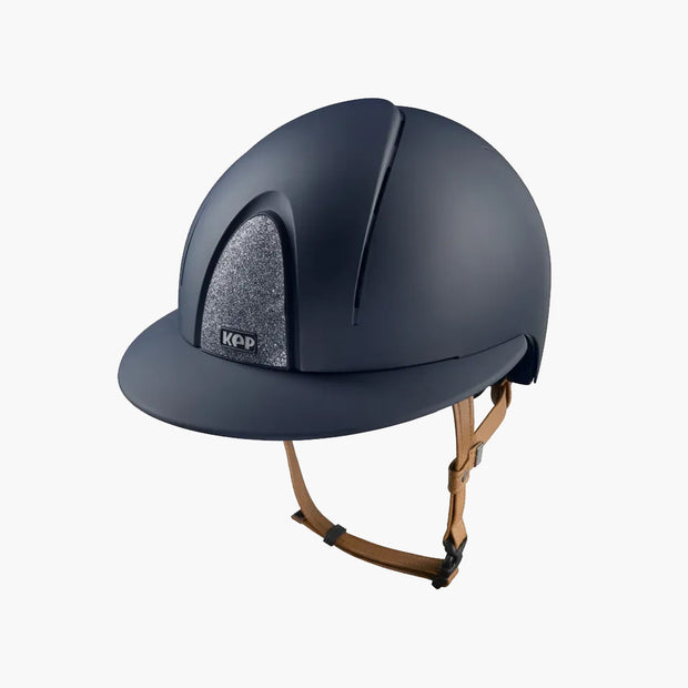 CASQUE SMART NOVA TEXTILE STAR POLO JUGULAIRE BEIGE | KEP BLEU / 54