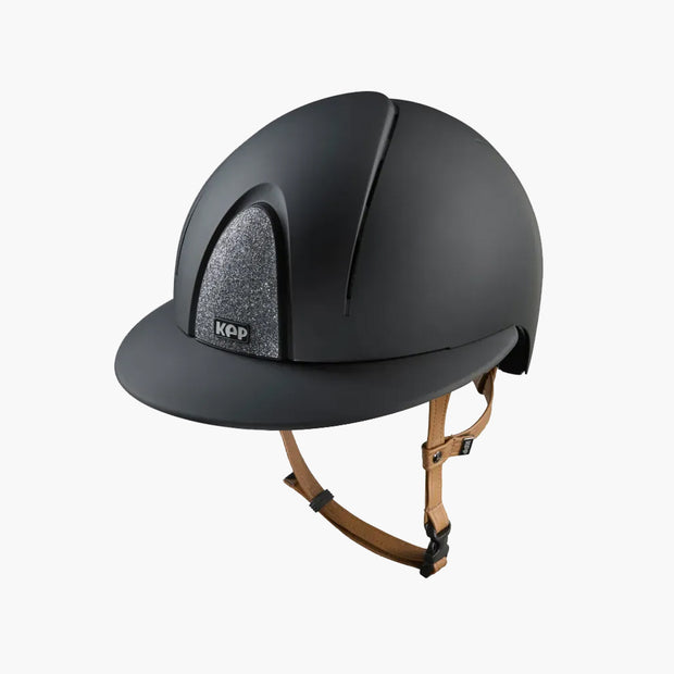 CASQUE SMART NOVA TEXTILE STAR POLO JUGULAIRE BEIGE | KEP NOIR / 54