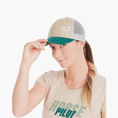 CASQUETTES TRUCKER | HORSE PILOT GREEN MOROCCO / M