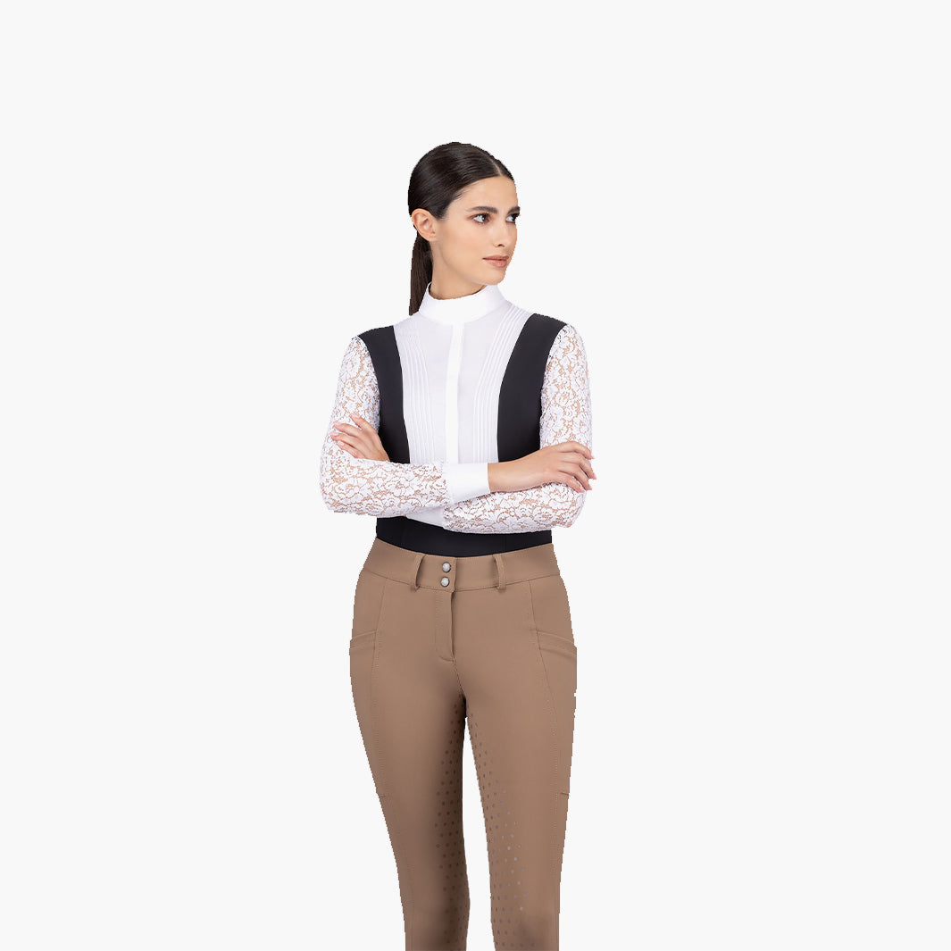 Sweat ELT Basic zip-shirt Chester femme équitation - Le Paturon