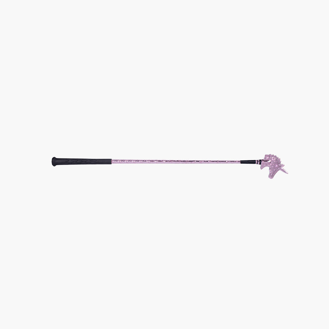 Cravache D'équitation Simili Cuir Noir – 40 Cm, Poignée Antidérapante, Pour Sauts Et Entraînement