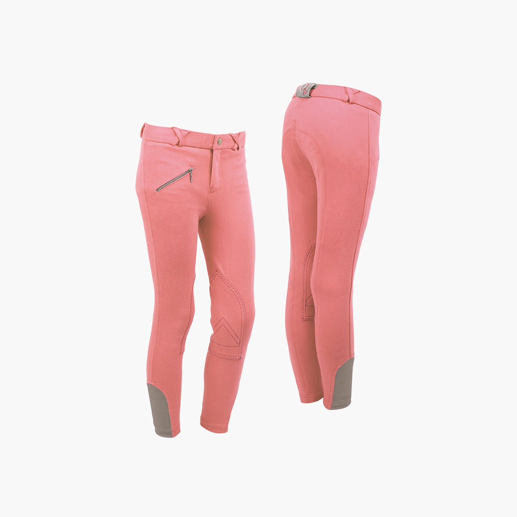 Pantalon D’Équitation Femme PFIFF – Coupe Longue, Tissu Élastique Coton/Élasthanne, Empiècement Lavable Et Poche Zippée – Élégant Et Sportif