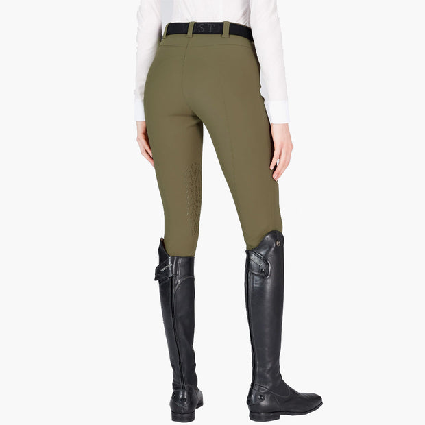 PANTALON FEMME SYRACUSE VERT OLIVE / OCRE | VESTRUM