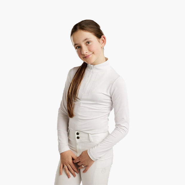 POLO DE CONCOURS MOCHA | MONTAR BLANC / 10 ans