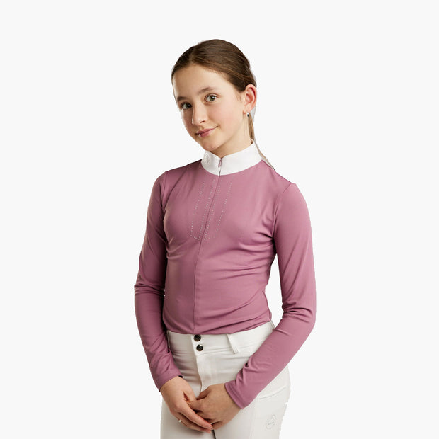 POLO DE CONCOURS MOCHA | MONTAR VIEUX ROSE / 10 ans