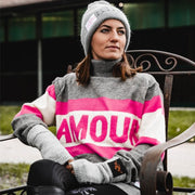 PULL AMOUR GRIS / TU