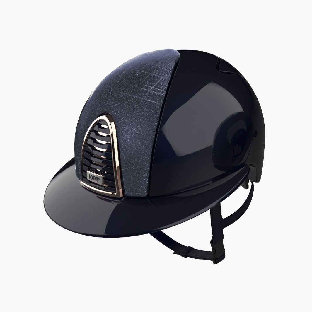 Harry's Horse Casque d'équitation Matterhorn Sparkle bleu foncé/rose - 53-55 cm