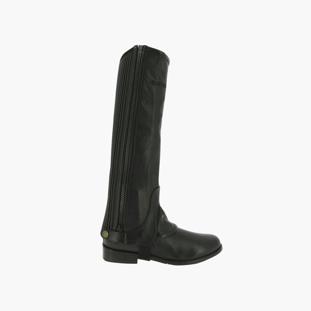 Demi-chaps D'équitation AK - Daim Lavable - Fermeture éclair + Velcro - Tailles Multiples