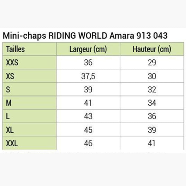 MINI-CHAPS AMARA | RIDING WORLD