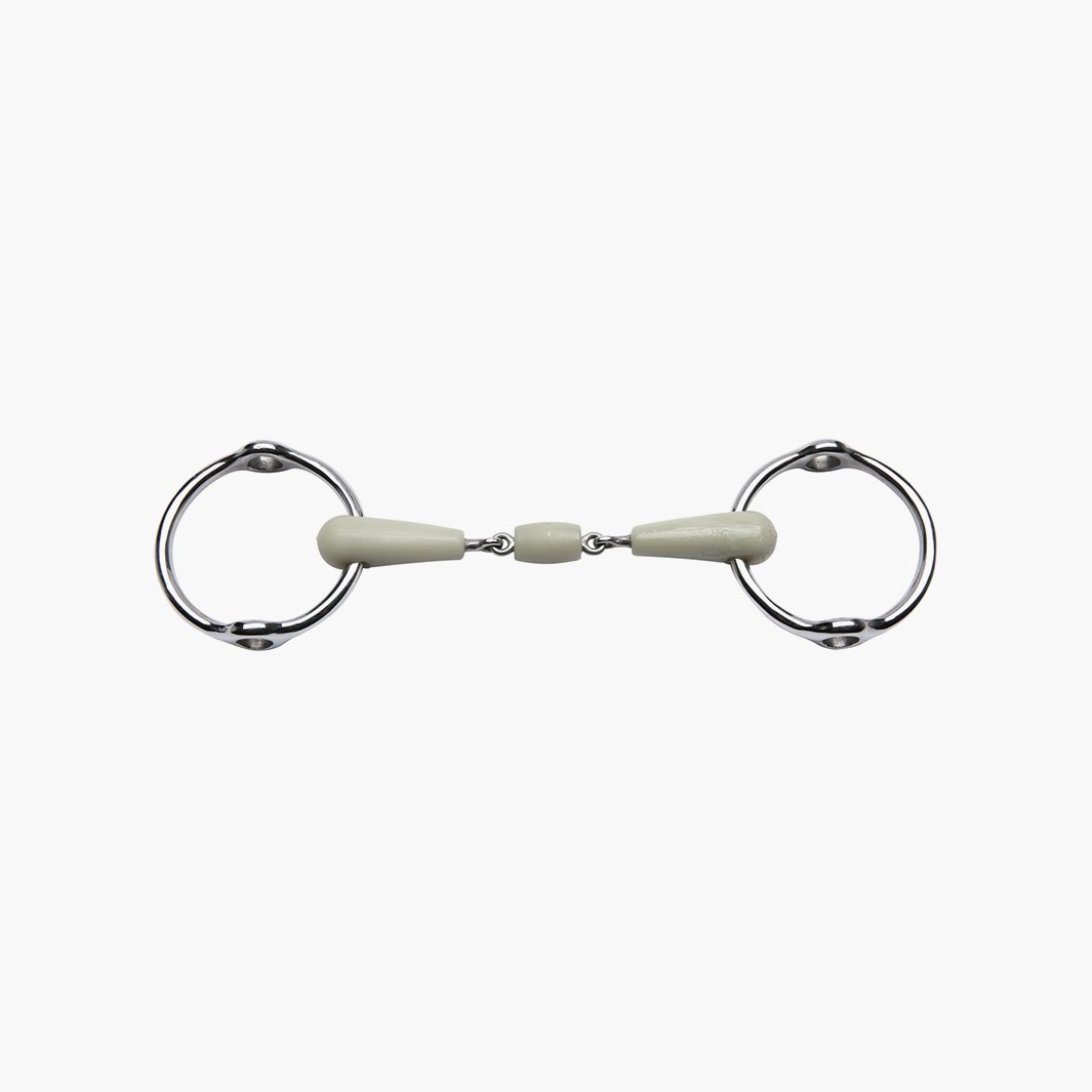 Mors Cheval Anneau Lâche – Goût Pomme, Inox Et Caoutchouc