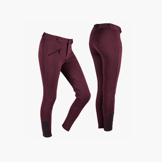 Pantalon d'équitation QHP Junior - Bordeaux Pantalon d'équitation QHP Junior - Bordeaux