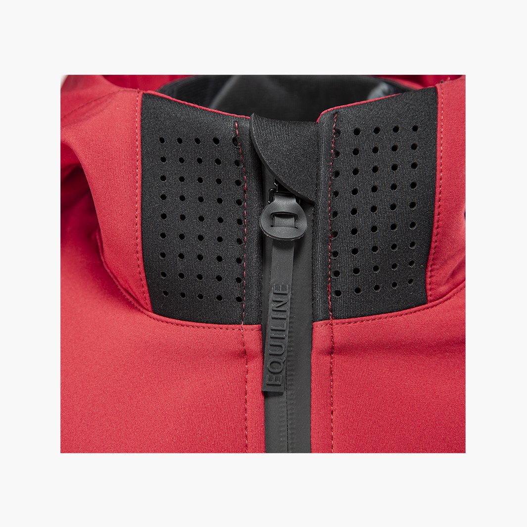 Veste D'équitation Equiline Rouge Moyen Femme - Zippée Intégrale Taille M